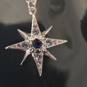 Silver Star Pendant Necklace
